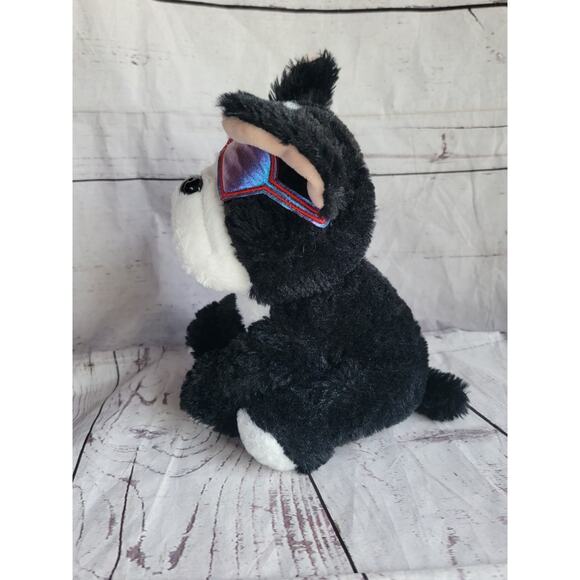 Cute & Cuddly Boston Terrier Puppy Dog 9in Plush Heart Sunglasses Stuffed Animal - Picture 5 of 7